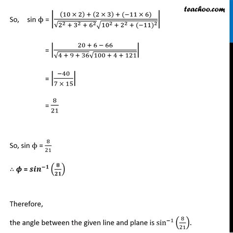 Example 25 - Find angle between line and plane - Class 12