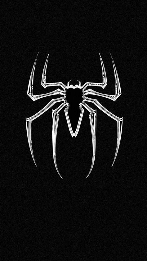 Black White Spiderman Logo Wallpaper iPhone - Best iPhone Wallpaper | Black spiderman, Fondo de ...