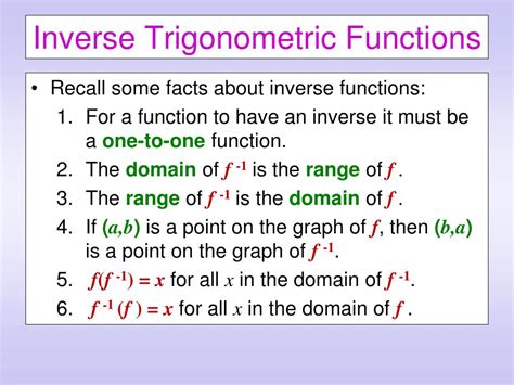 PPT - Inverse Trigonometric Functions PowerPoint Presentation, free ...