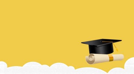 Background Abstract Beige Education Graduation Cap Diploma Red Bow Gold Stock Illustration ...