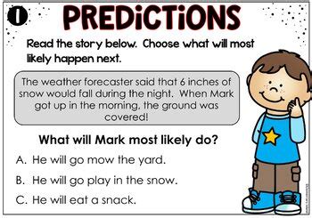 Making Predictions Task Cards by Elementary Island | TpT