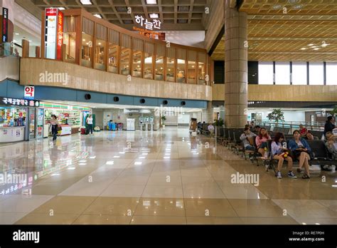 SEOUL, SOUTH KOREA - CIRCA MAY, 2017: inside Gimpo Airport ...