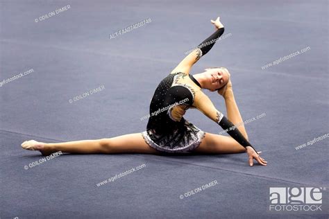 A Gymnast Is Performing Floor Routine | Viewfloor.co