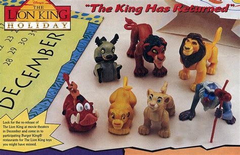 Toys & Hobbies Disney The Lion King Rafiki Burger King Kids Club Toys ...