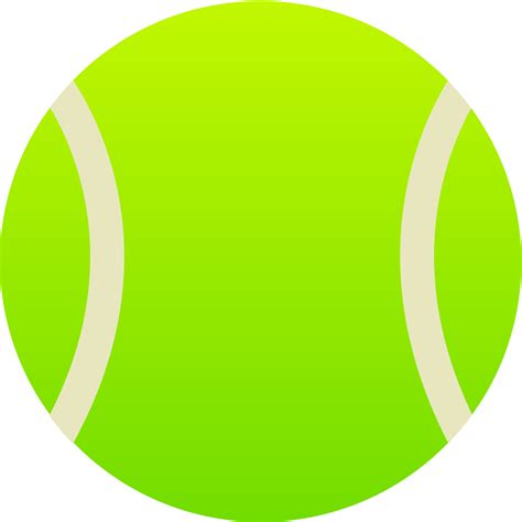 Simple Green Tennis Ball - Free Clip Art