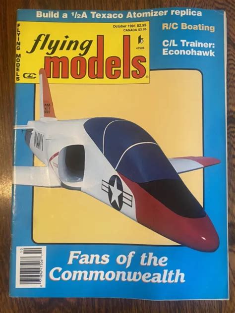 FLYING MODELS MODEL Airplane Magazine Plane Aviation R/C October 1991 $5.59 - PicClick