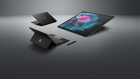 Surface Pro 6, Surface Laptop 2 and Surface Studio 2 black color ...