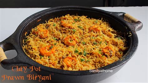 clay pot prawn biryani recipe-1 - Sandhya's recipes