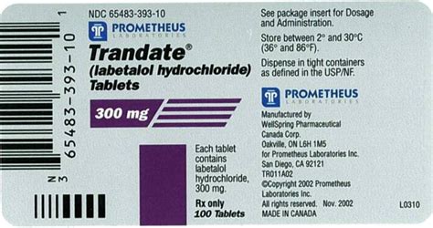 Trandate - FDA prescribing information, side effects and uses