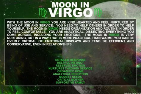 AstroConnects | Virgo moon sign, Virgo moon, Moon signs