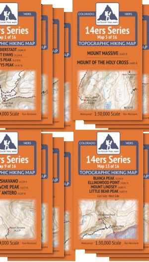 Category: CO 14ers Series Map Packs - Outdoor Trail Maps