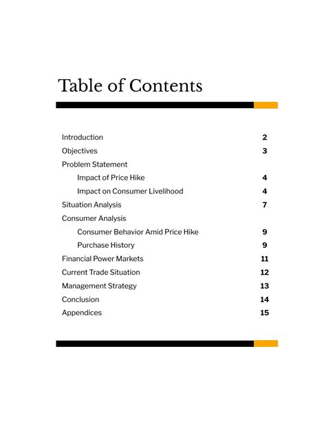 Table of Content Template in Word - FREE Download | Template.net