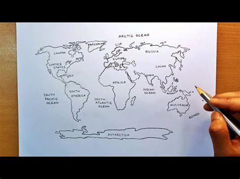 Simple World Map Drawing