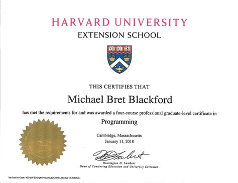 Harvard Programming Certificate | TUTORE.ORG - Master of Documents