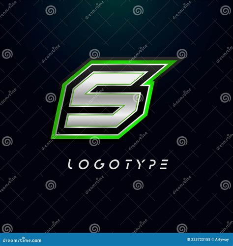 Letter S for Video Game Logo and Super Hero Monogram. Sport Gaming Emblem, Bold Futuristic ...