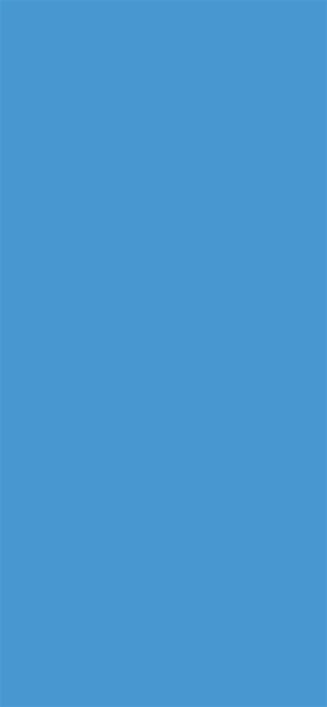 1125x2436 Celestial Blue Solid Color Background