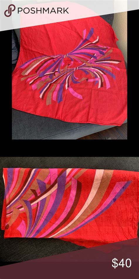 Beautiful large red silk scarf | Red silk scarf, Red silk, Silk scarf