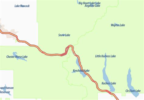 MICHELIN Snoqualmie Pass map - ViaMichelin