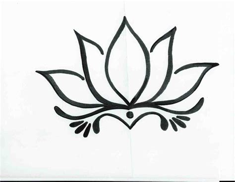 Lotus Flower Drawing Outline at GetDrawings | Free download