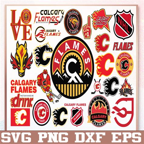 Bundle 27 Files Calgary Flames Hockey Team Svg, Calgary Flam - Inspire ...