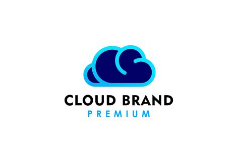 Cloud Logo Design Graphic by distrologo · Creative Fabrica