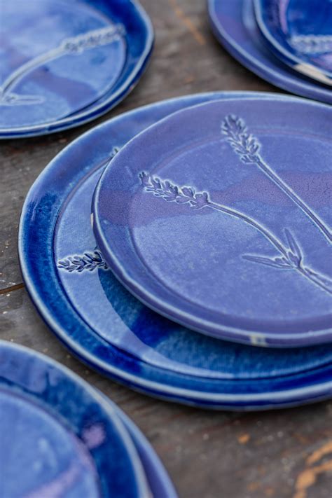 Lavender Plates Handmade Ceramic Plates botanical plates | Etsy