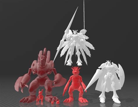 Guilmon Digivolution 3d models by wolengel on DeviantArt