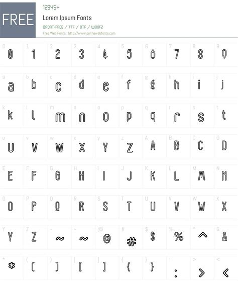 Lorem Ipsum 1.000 Fonts Free Download - OnlineWebFonts.COM