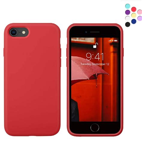 Silicone Case for iPhone Se and iPhone 8 and iPhone 7 - Liquid Silicone ...