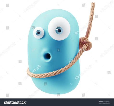 Hanging Gallow Emoji Cartoon 3d Rendering Stock Illustration 421366555 | Shutterstock