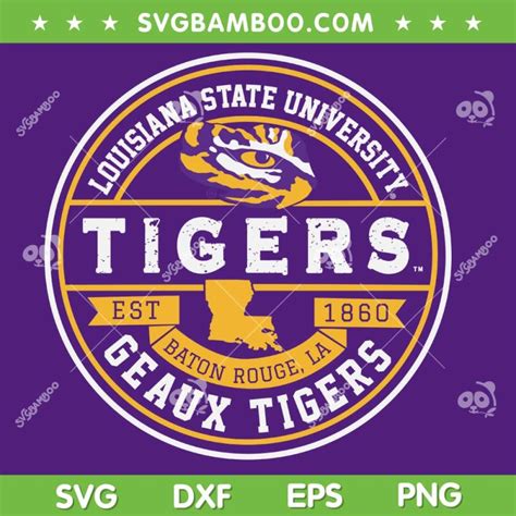 Tigers Louisiana State University SVG