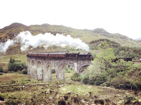 Jacobite Steam Train which travels between Fort William and Mallaig in Scotland. Used in the ...