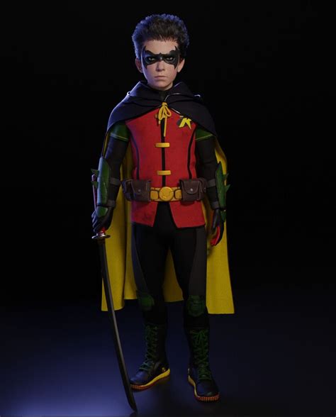 Robin (Damian Wayne), Emanuel Da Silva Luz on ArtStation at https://www.artstation.com/artwork ...