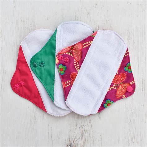 Earth Wise Girls Small Reusable Sanitary Pads - 3 Pack