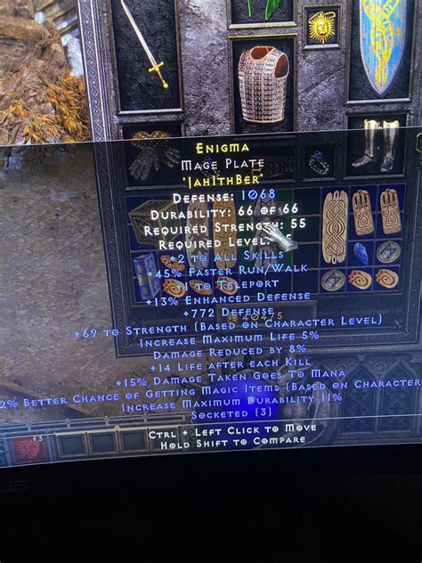 I reached my first ladder goal! First enigma! Whoo! : r/Diablo_2_Resurrected