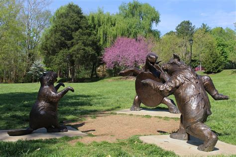 Spring in Campbell Station Park Campbell, Playground, Garden Sculpture ...