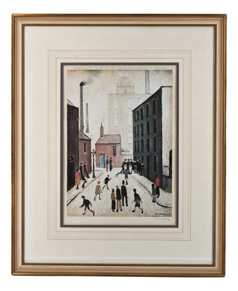 L.S. Lowry, Industrial Scene, 1974, Print, Framed | Chairish