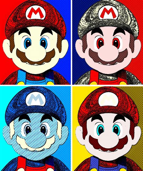 Super Mario video game comic print pop art | Pop art, Mario video game, Art