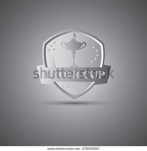 Metallic Ryder Cup Golf Tournament Logo Stock Vector (Royalty Free ...