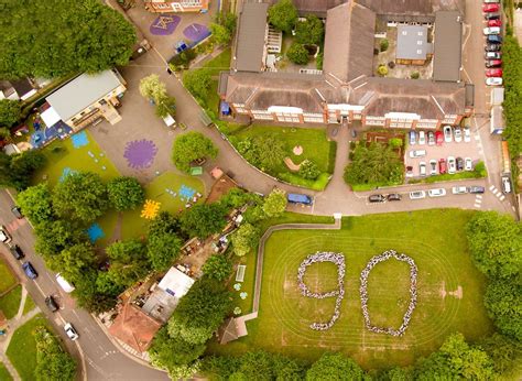 Whitehill Primary School, Gravesend, celebrates 90 years with drone photo