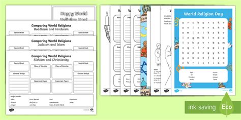 World Religion Day Activity Pack (teacher made) - Twinkl