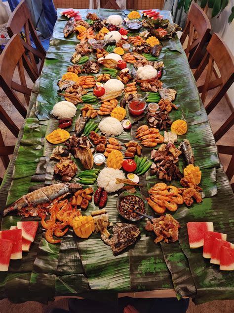 [Homemade] Traditional Filipino Boodle Fight Feast : r/food