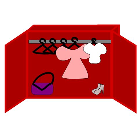 Ladies cartoon closet vector image | Free SVG