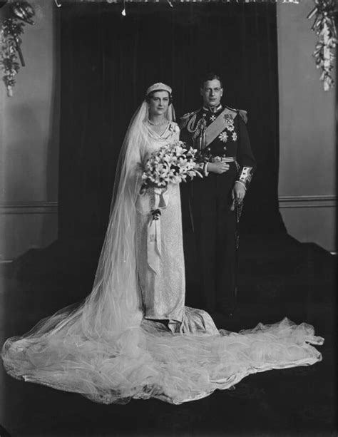 NPG x104247; The Wedding of Princess Marina, Duchess of Kent and Prince George, Duke of Kent ...