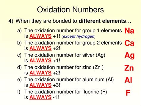 PPT - Oxidation Numbers PowerPoint Presentation, free download - ID:5075015