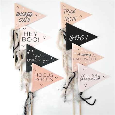 Halloween Pennant Flags Instant Download Printable DIY Decor - Etsy