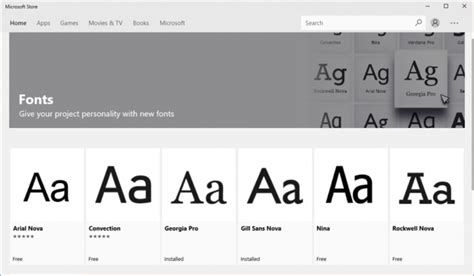 Windows 10 Fonts Are Now Available in the Microsoft Store