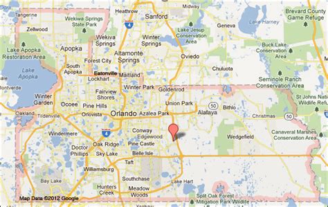 Orange County Florida map