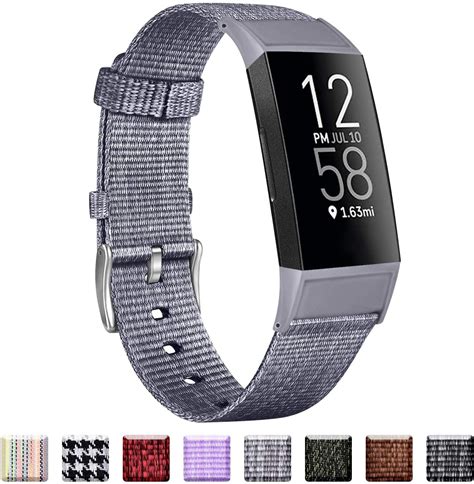 Vancle Woven Bands Compatible with Fitbit Charge 3 Bands and Fitbit ...