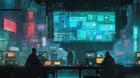 Ai Art, Illustration, Cyberpunk, Men, Computer 5K Wallpaper